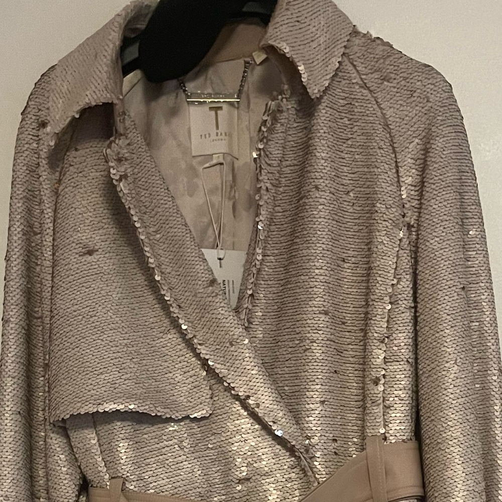 Ted Baker Stariz Sequin Trench - Picture 4 of 5